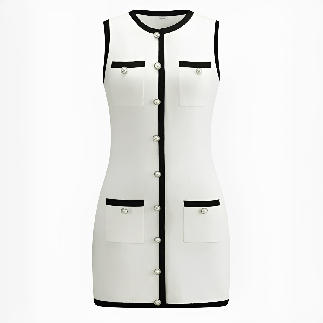 Delilah - Elegantes ärmelloses kurzes Kleid