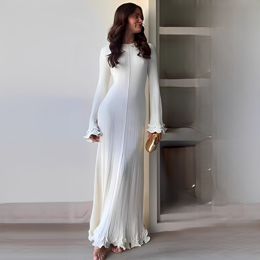 Lebeth - Elegantes Kleid mit langen Ärmeln