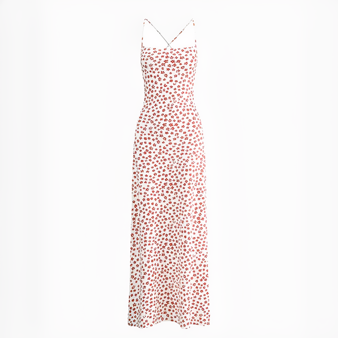 Emily - Langes, lässiges Kleid mit Spaghettiträgern