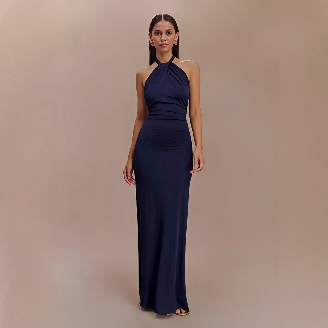 Mabel - Stilvolles Maxikleid mit freiem Rücken