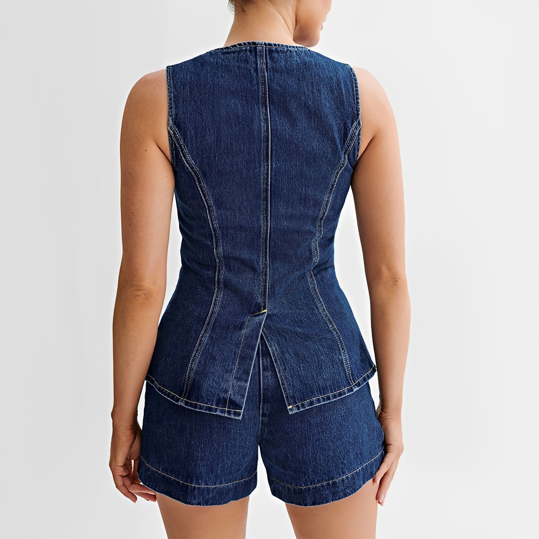 Collin - Stilvolles Weste-Shorts-Ensemble