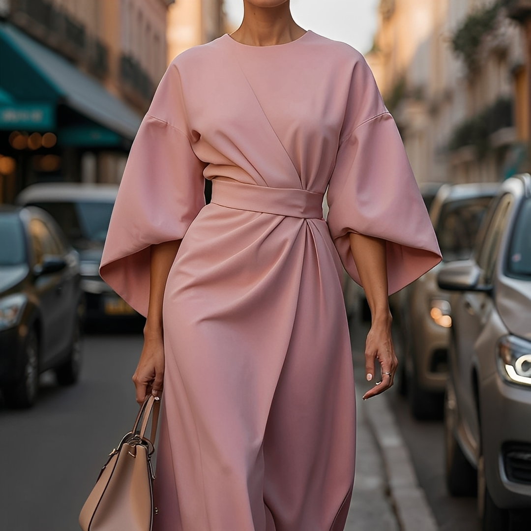 Lauriane - Schickes Damenkleid mit Laternenärmeln