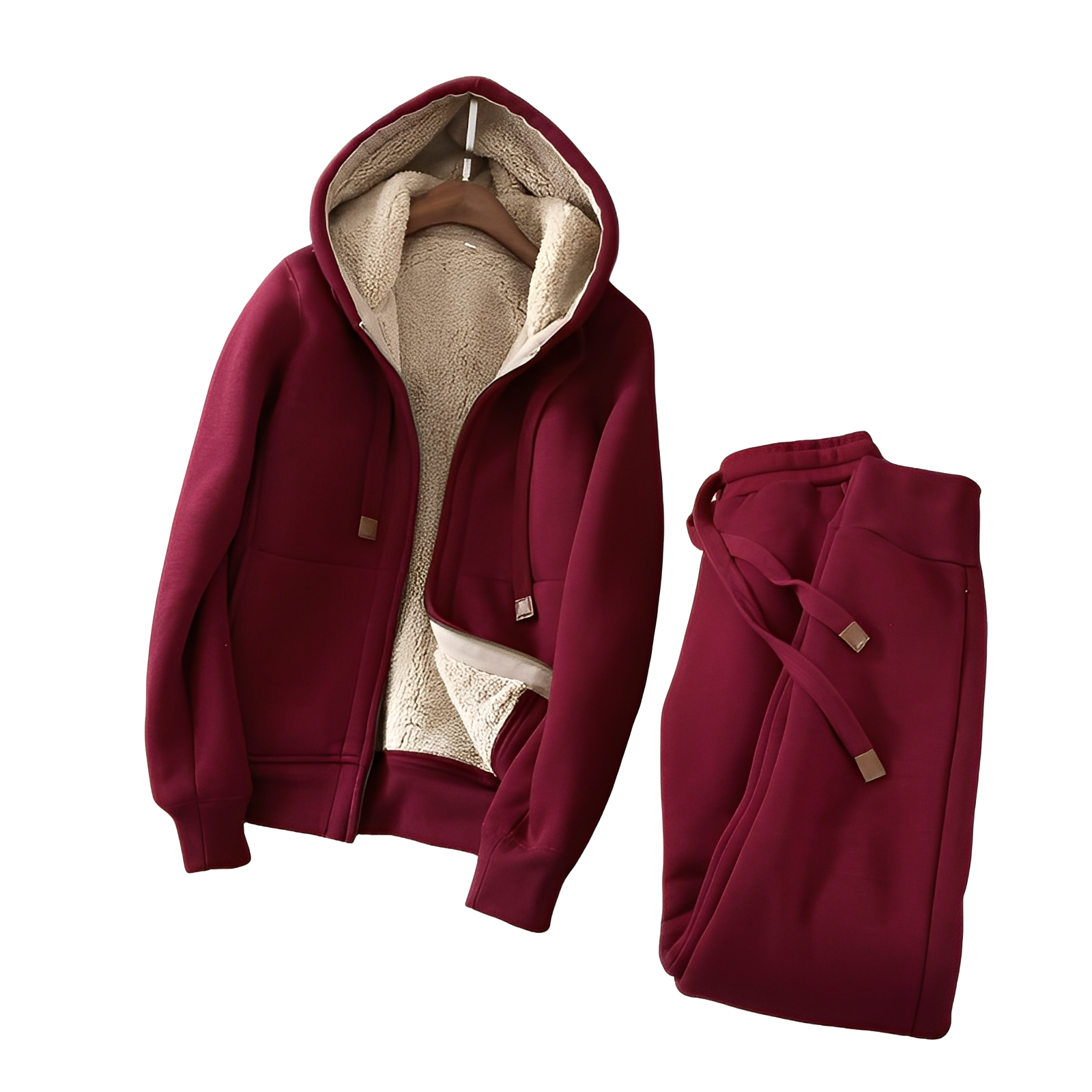 Monica - Bequemes Set mit Kapuzenpullover und Jogginghose für Damen