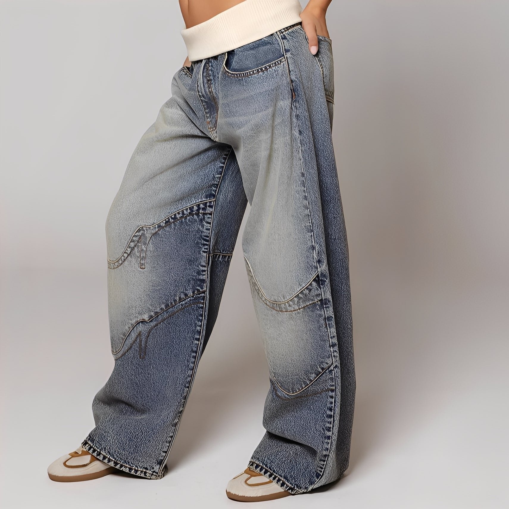 Vanessa - Bequeme, weit geschnittene Jeans