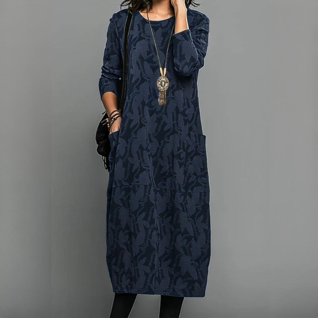 Alisha - Elegantes Langarmkleid