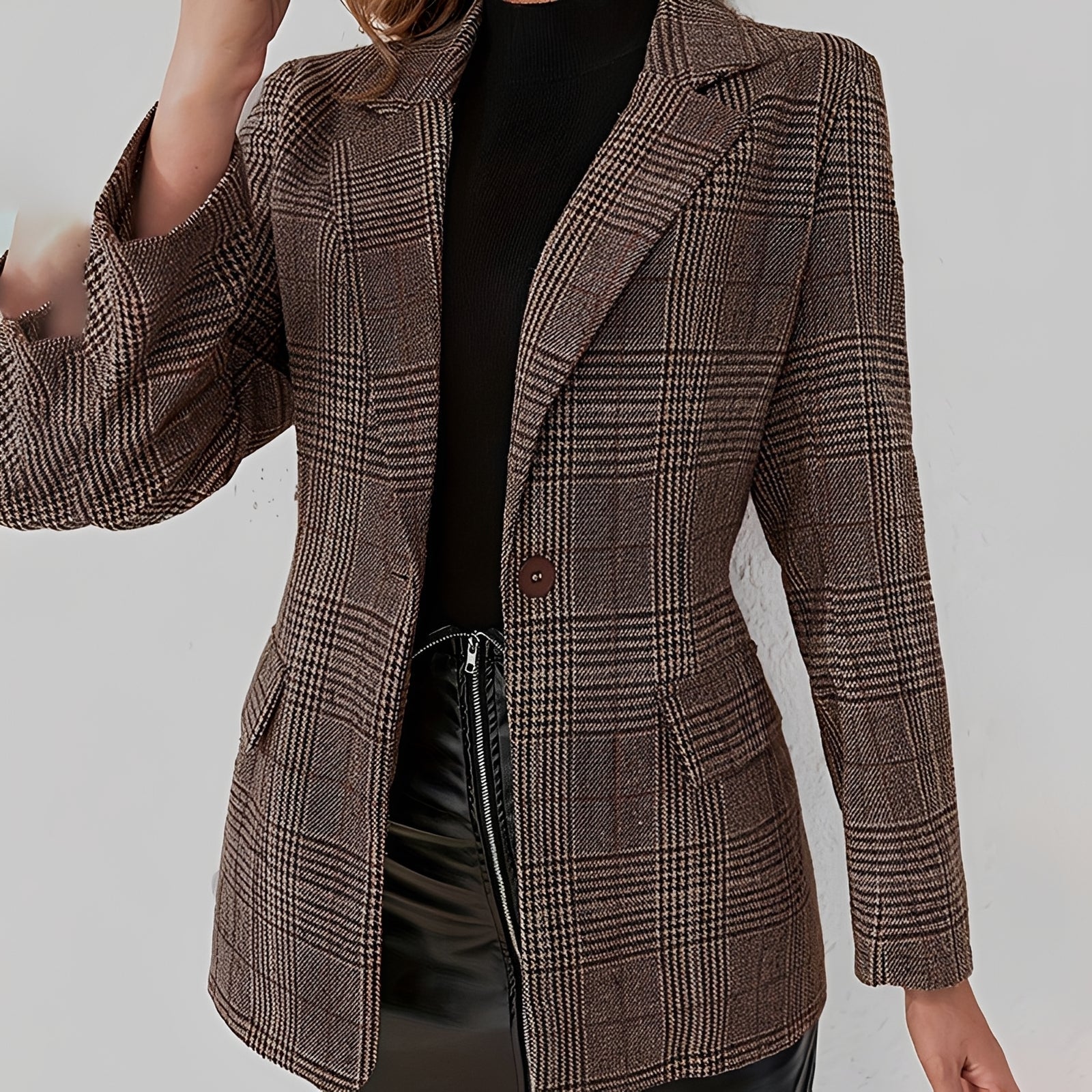 Eshal - Eleganter karierter Blazer