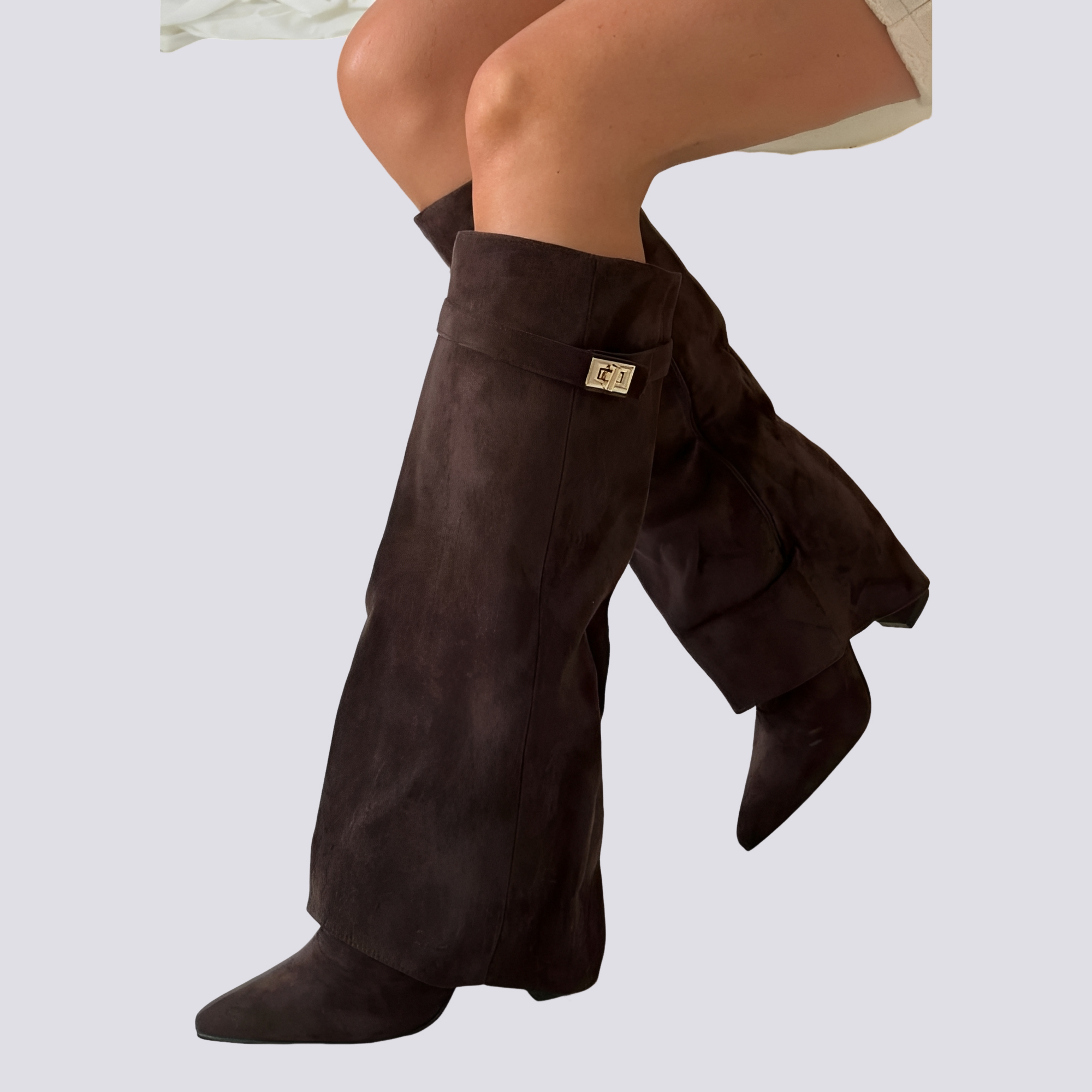 Blair - Modische hohe Stiefel mit Klappe