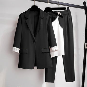 Paula - elegantes dreiteiliges Blazer-Set für Damen