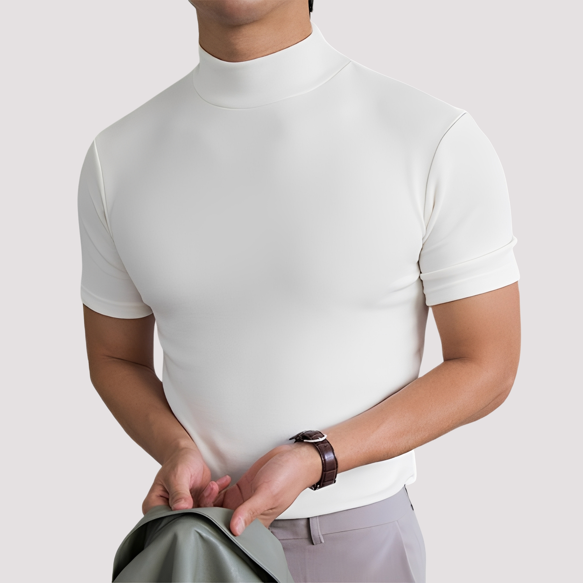 Alfie - Figurbetontes, entspanntes Herren-T-Shirt