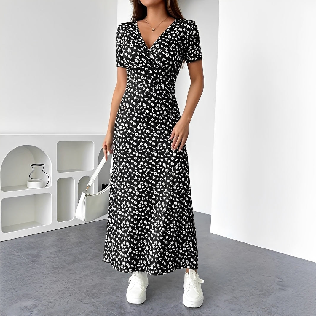 Reggie - Elegantes Blumen-Maxikleid