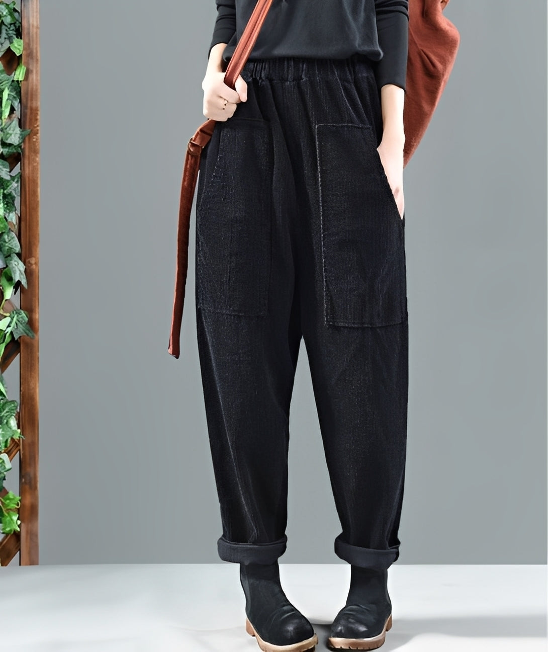 Hanna - Modische Haremshose aus Cord für Damen