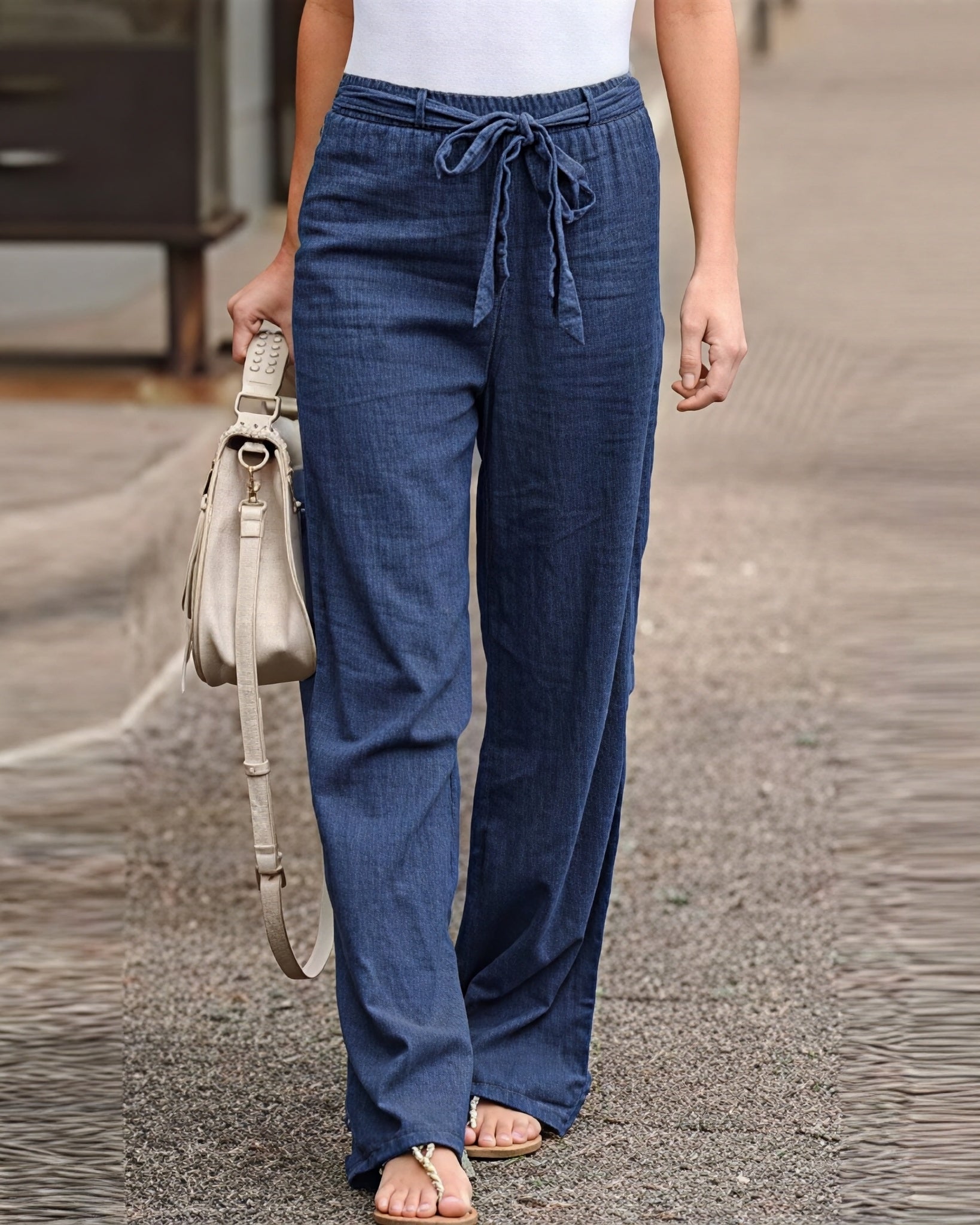 Sarah - Bequeme Hose mit weiter Beinform