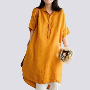 Deborah - Komfortables, locker geschnittenes Damen-Hemdkleid
