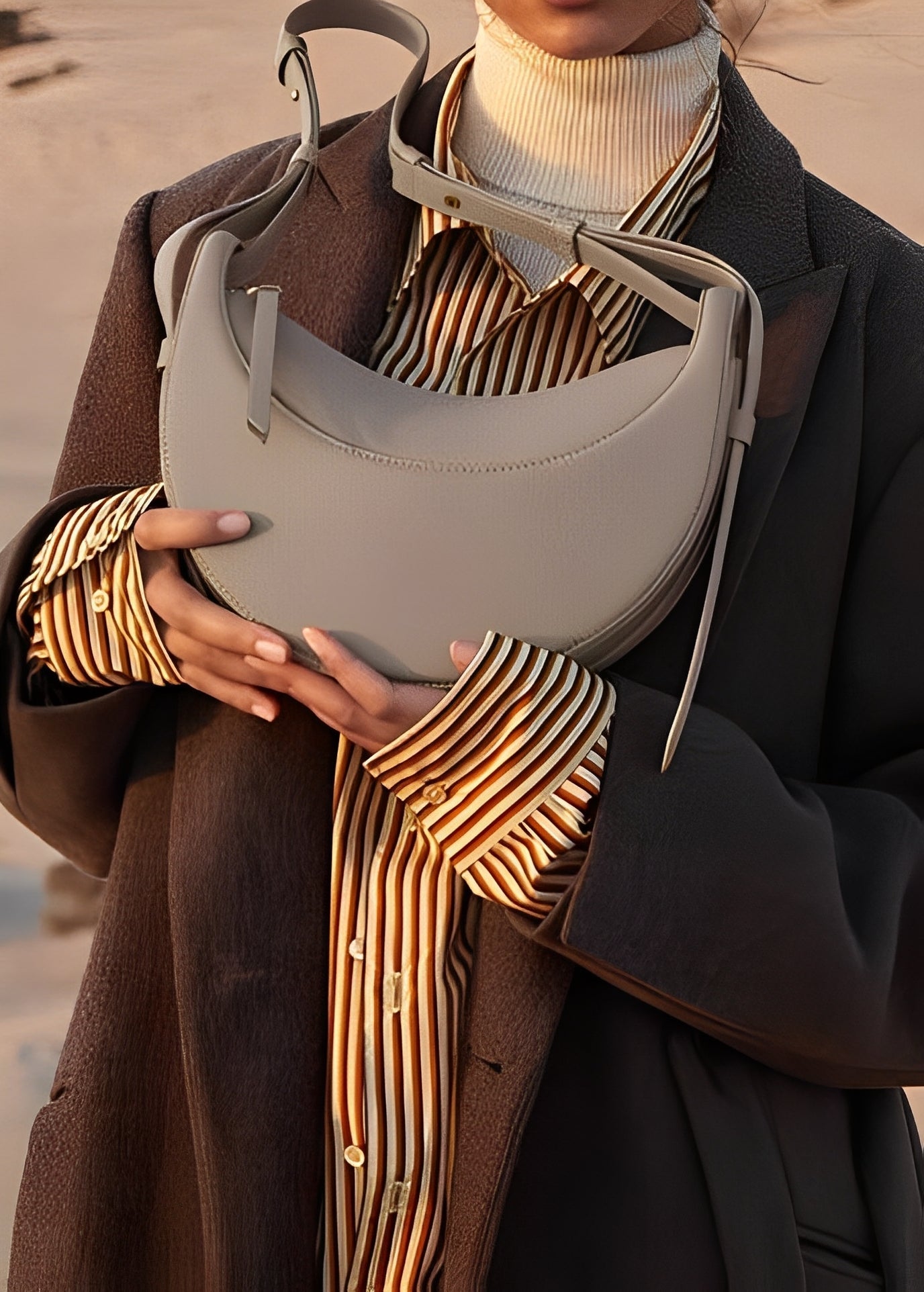 Oralie - Elegante Halbmond-Schultertasche für Damen