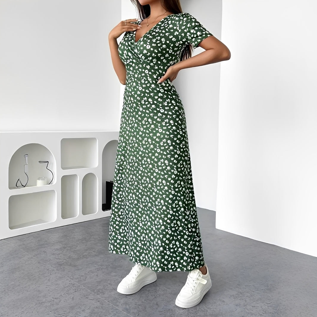 Reggie - Elegantes Blumen-Maxikleid