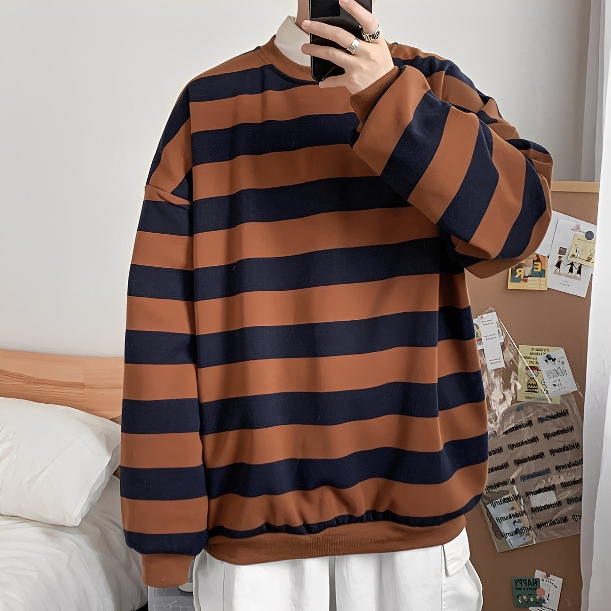 Christian - Herrenpullover im lockeren Stil mit Streifen