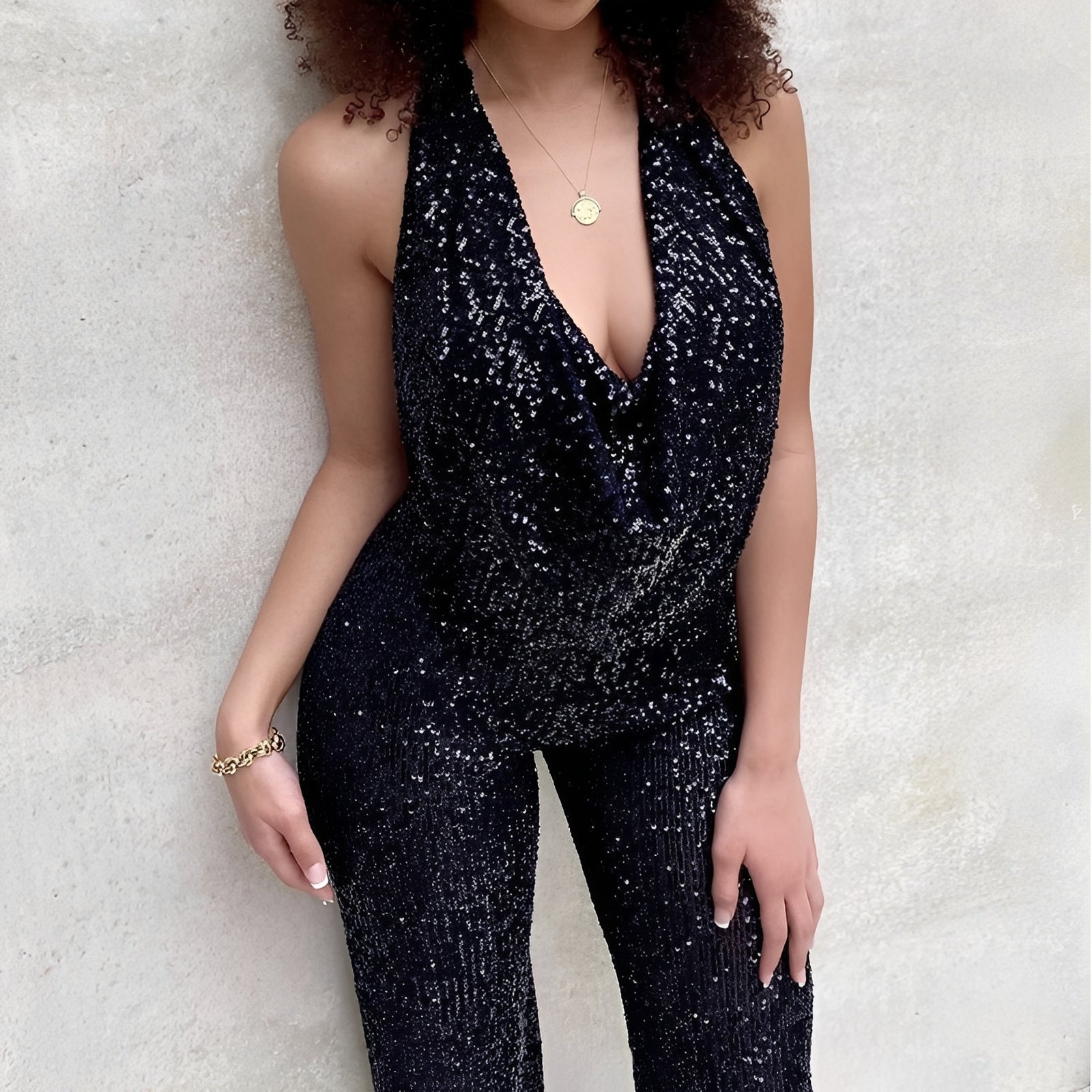 Dorothy - Eleganter Jumpsuit mit Pailletten für Damen