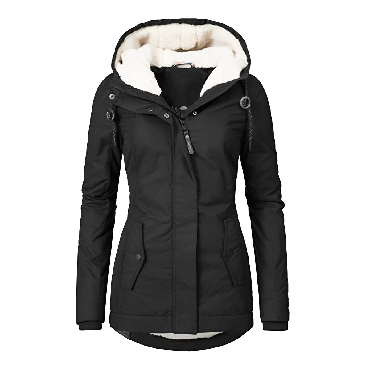 Earleen - Bequeme und kuschelige Jacke mit Kapuze