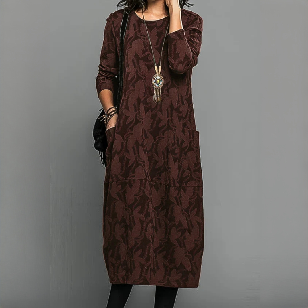 Alisha - Elegantes Langarmkleid