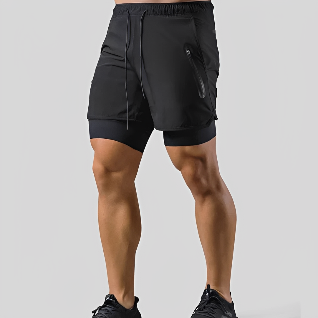 Steven - Herren Shorts - Doppellagig für sportliche Aktivitäten
