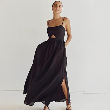 Meadel - Elegantes ärmelloses Maxi-Kleid