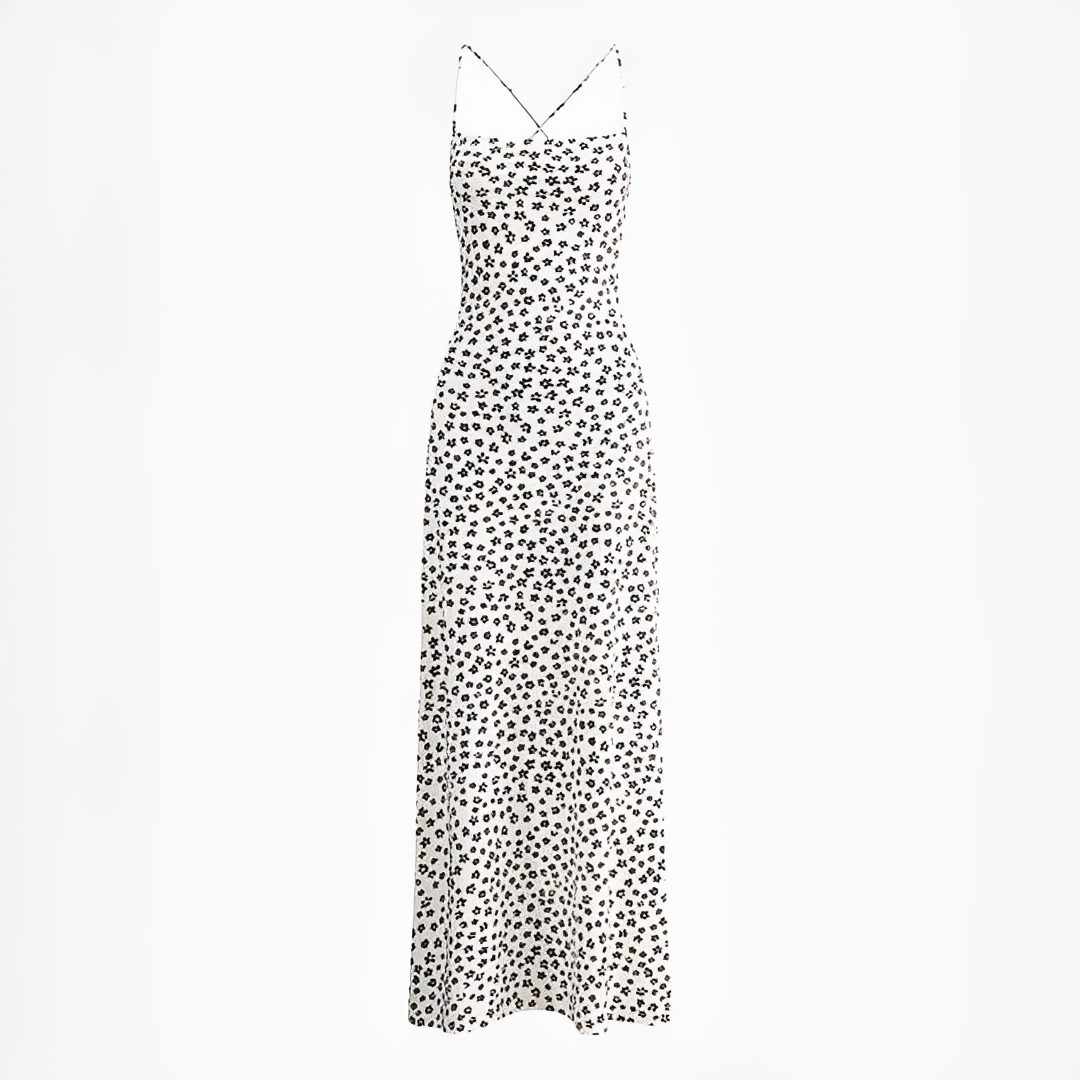 Emily - Langes, lässiges Kleid mit Spaghettiträgern