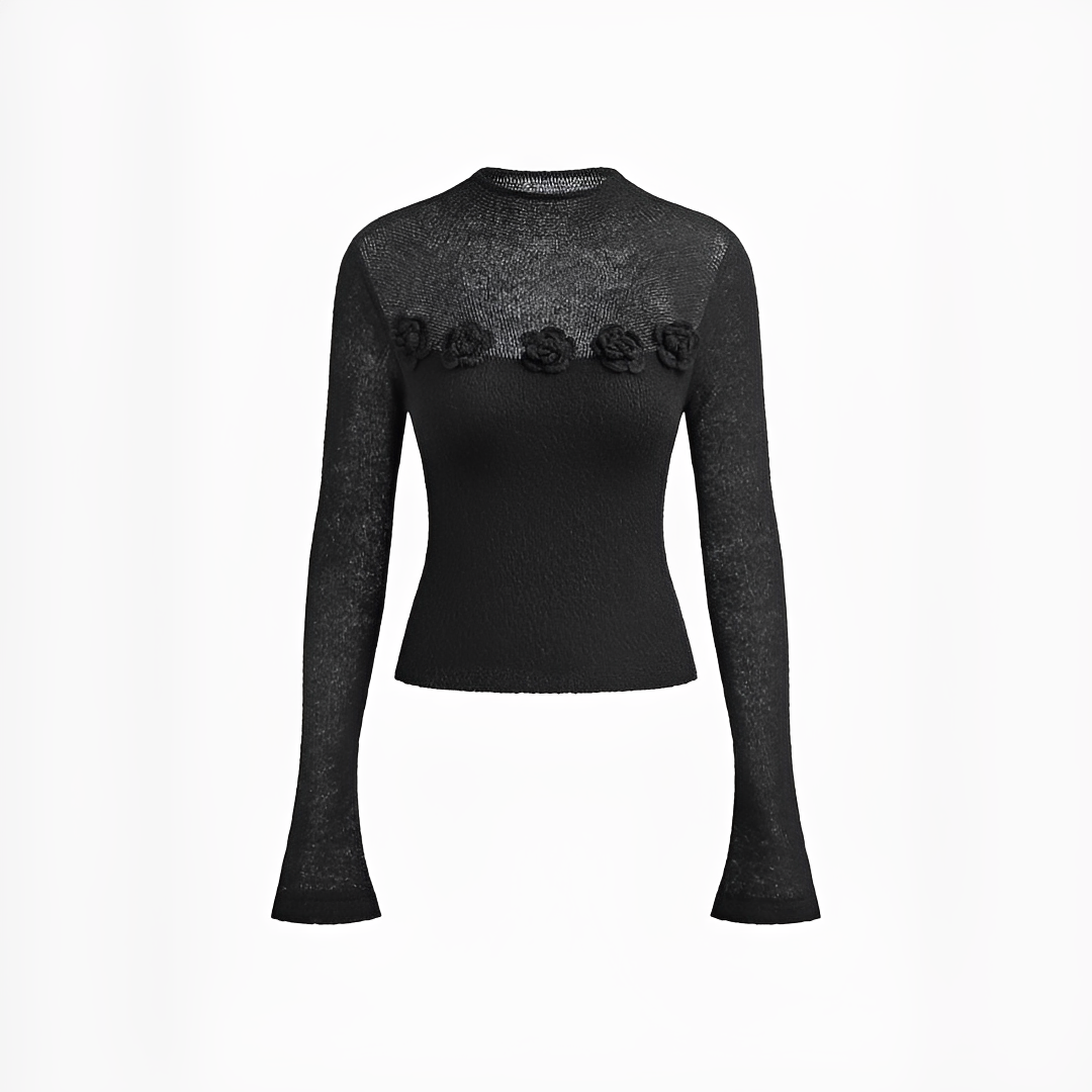 Izza - Stilvolles Rundhals-Top