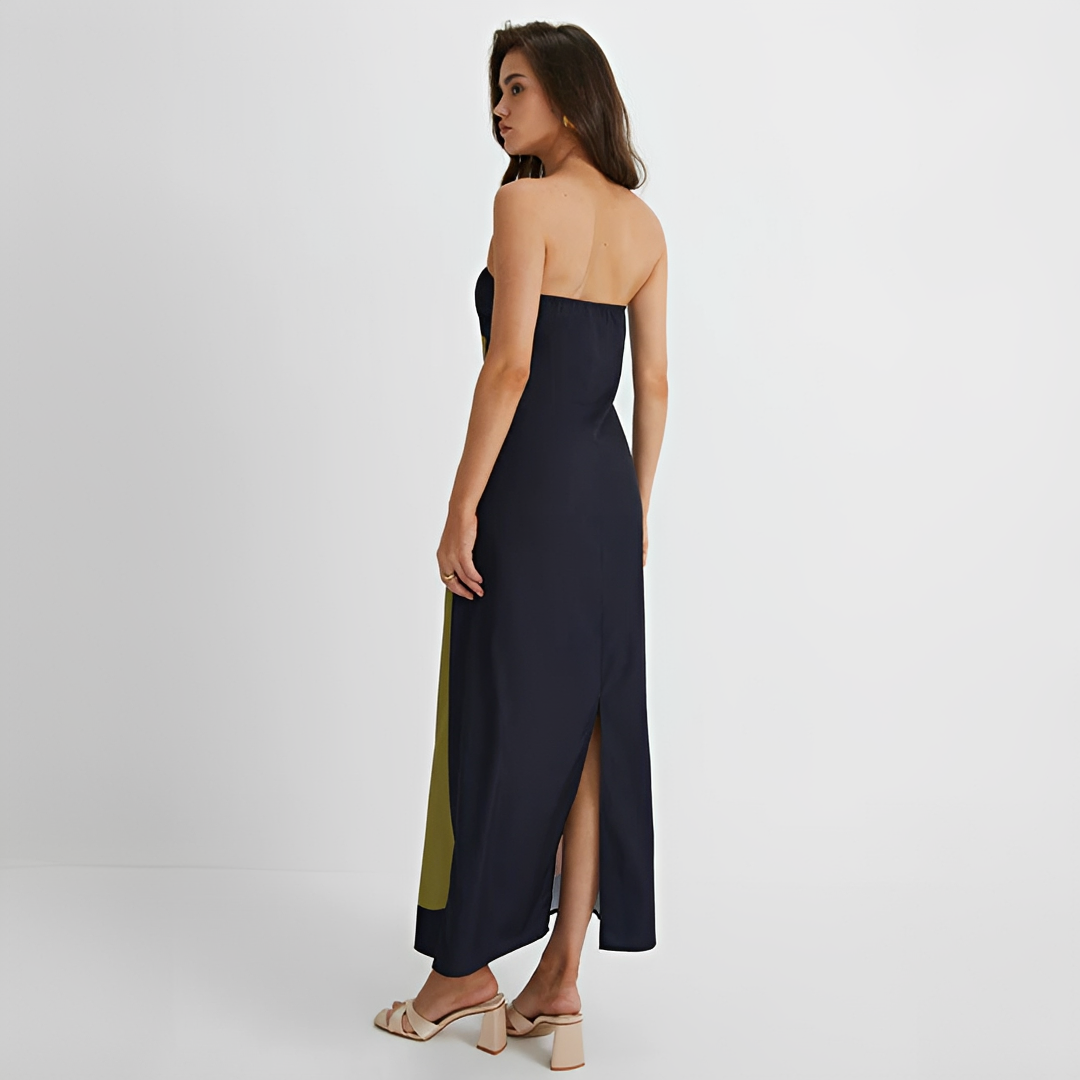 Delaney - Schickes Kleid mit floralen Mustern und Tube-Top