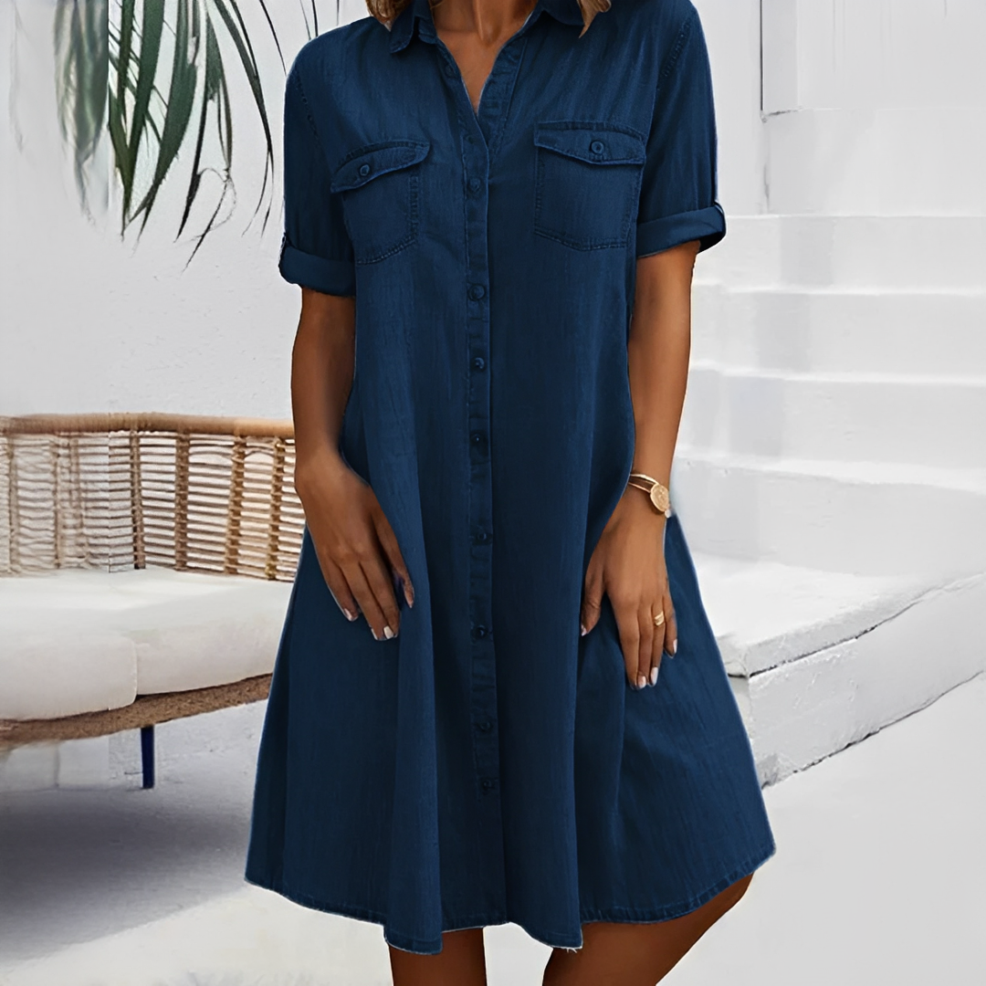 Naomi - Locker geschnittenes Hemdkleid