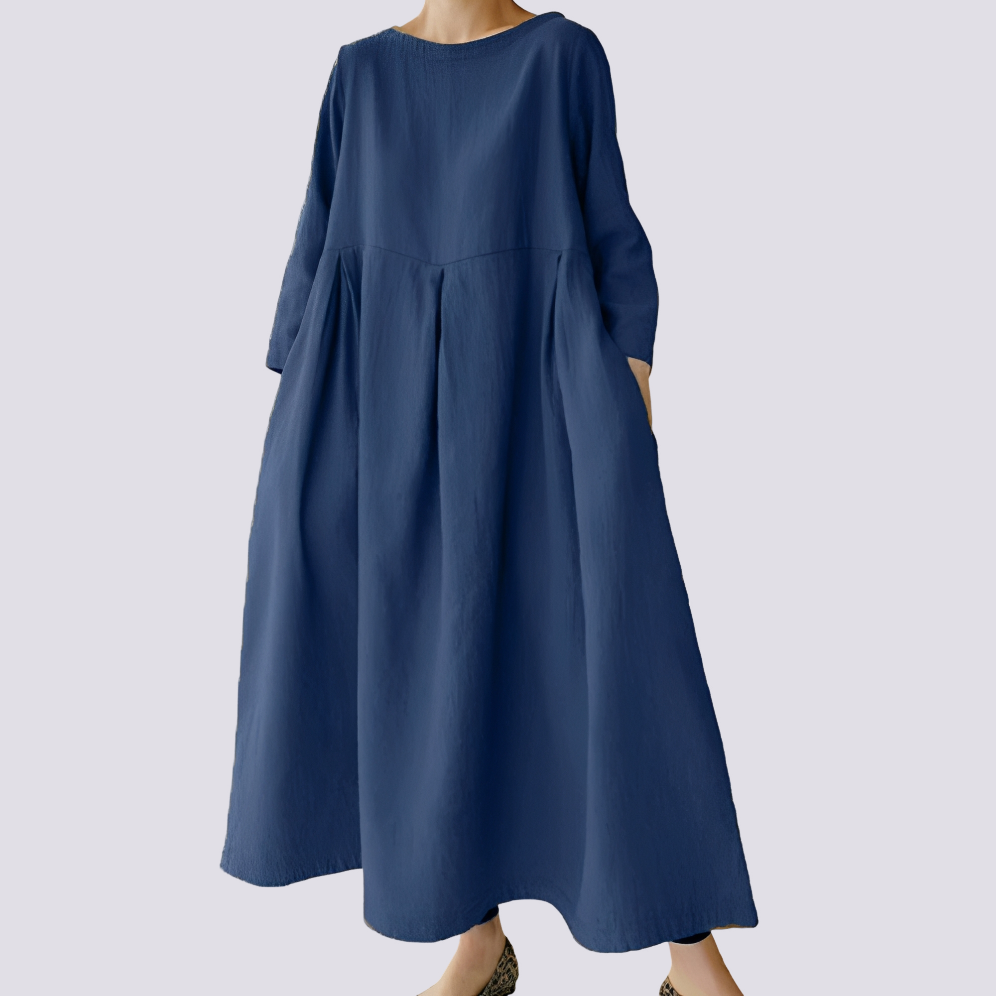 Veronica - Lockeres Damenkleid mit Taschen