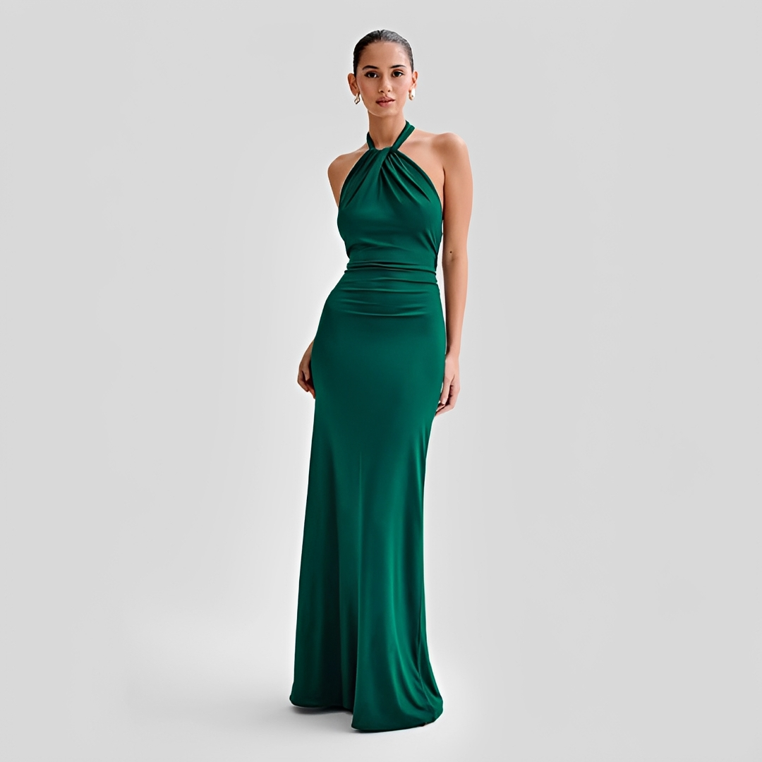 Mabel - Stilvolles Maxikleid mit freiem Rücken