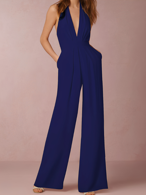 Katie - Damen-Jumpsuit mit weitem Bein und schickem Design