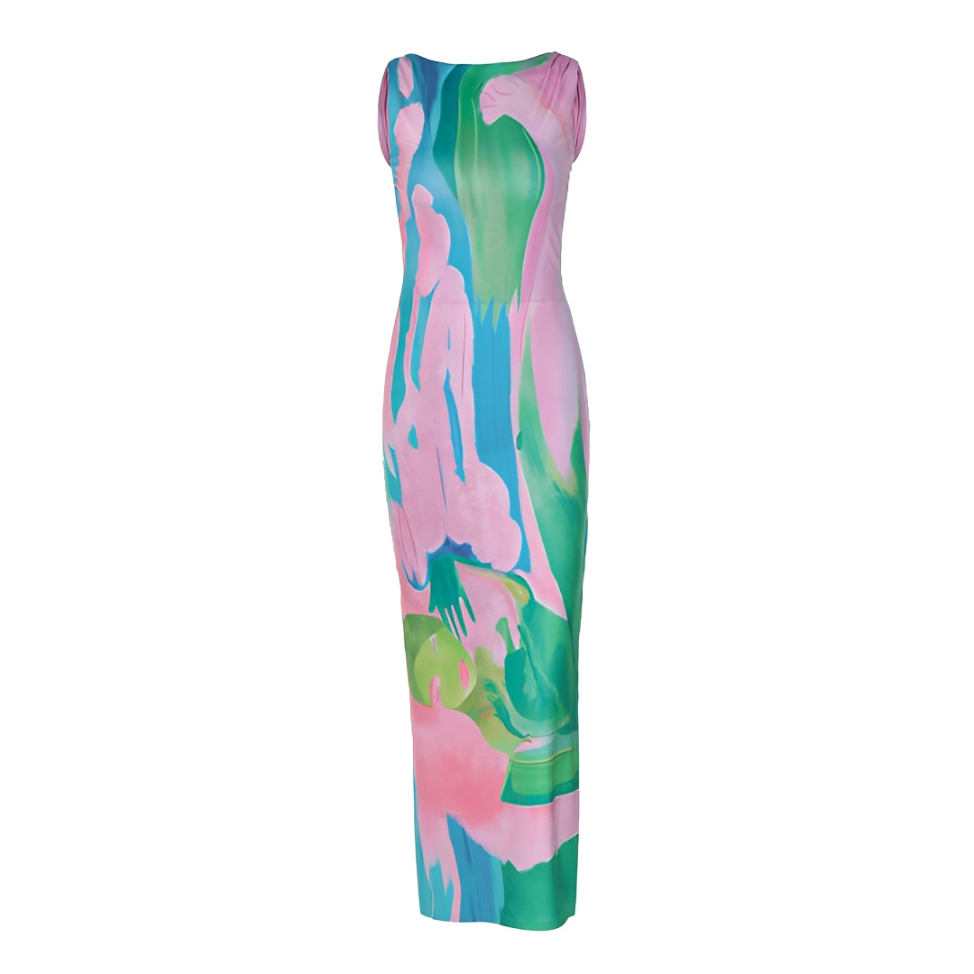 Liezel - Stilvolles Ärmelloses Maxikleid