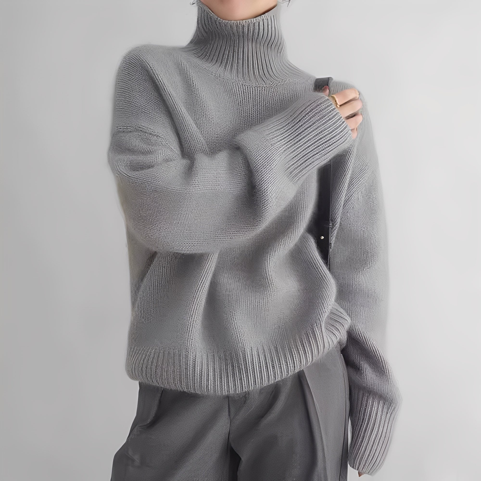 Clementine - Damenpullover mit bequemem Rollkragen