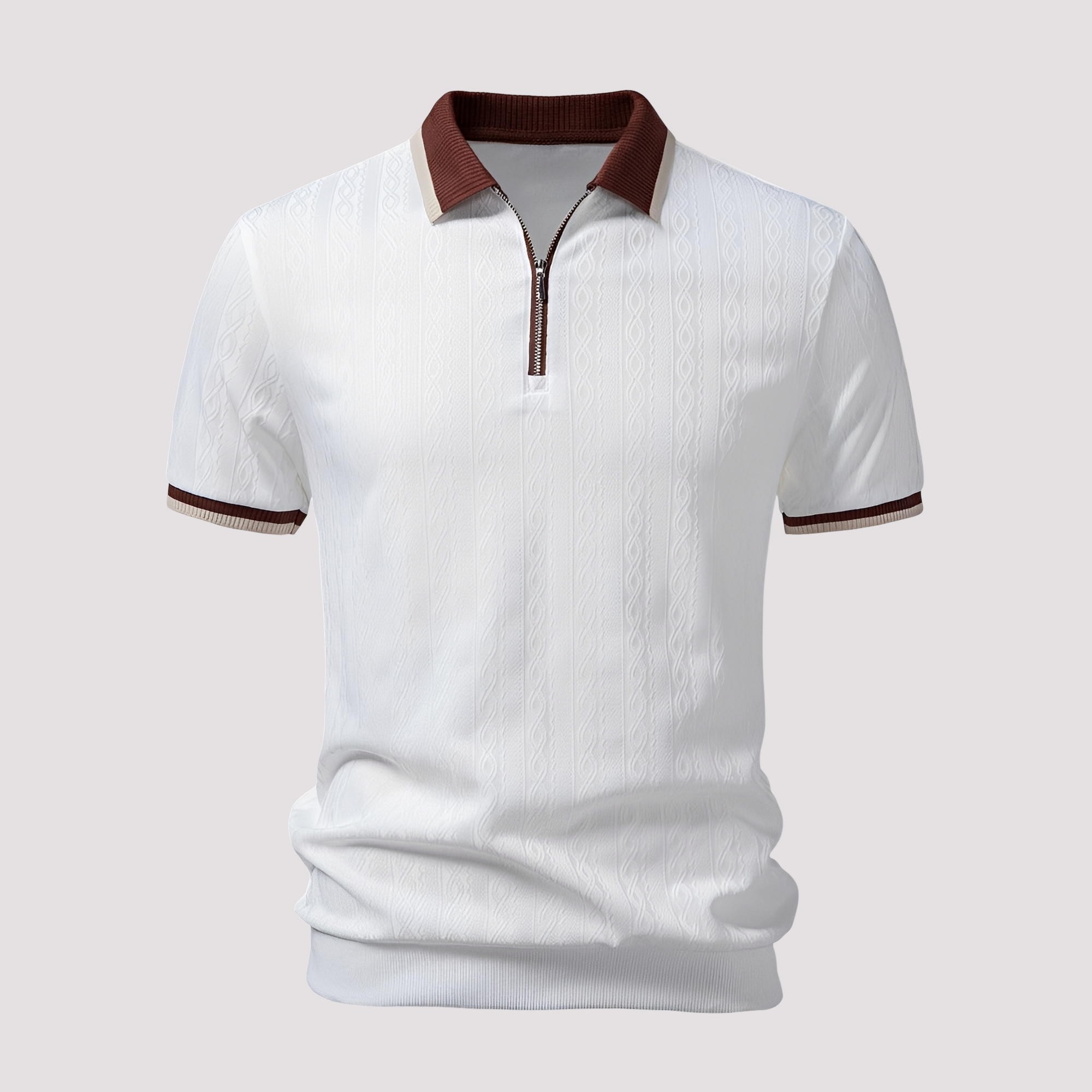 Bryn - Elegantes Zip-Up-Poloshirt