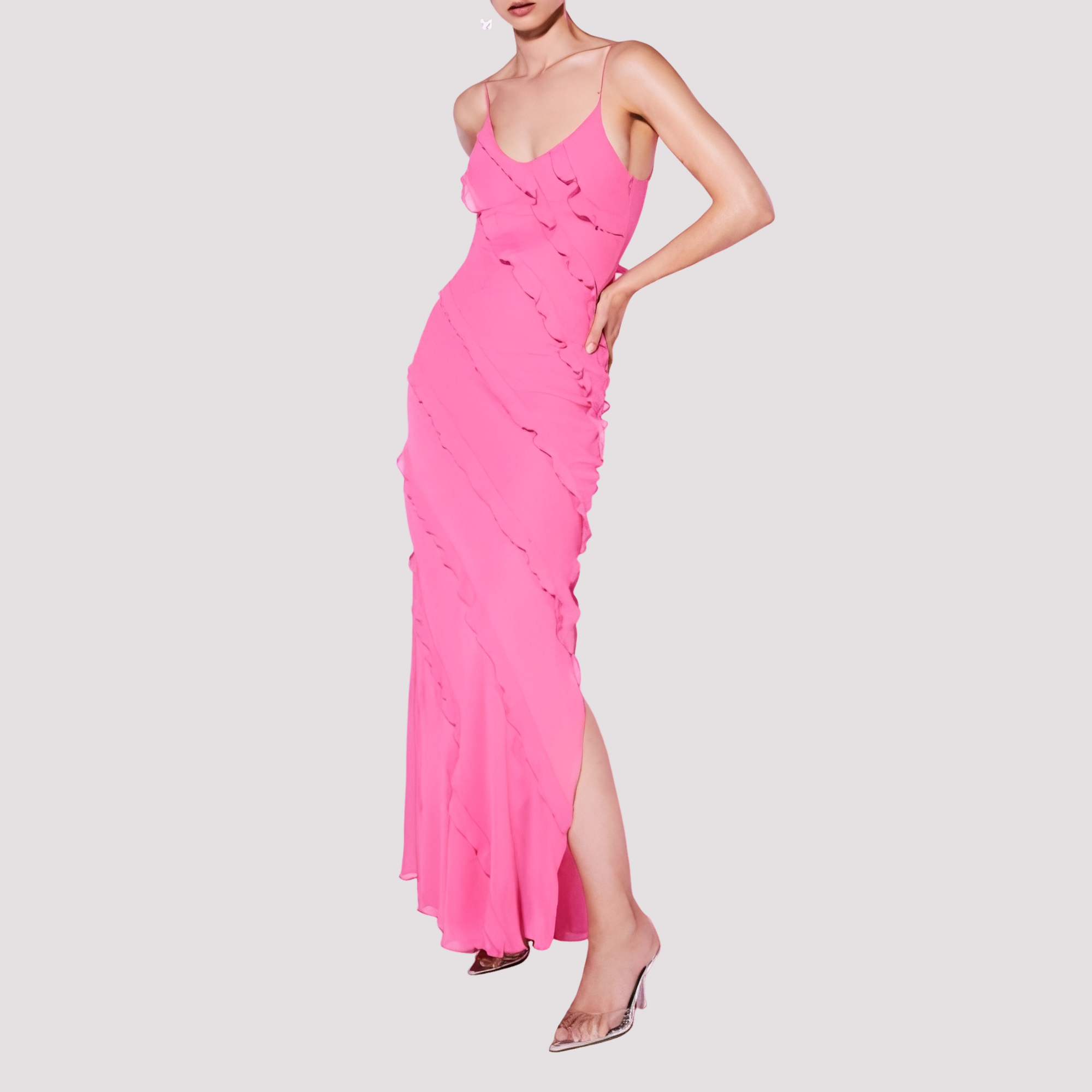 Micah - Elegantes Maxikleid mit Rüschen