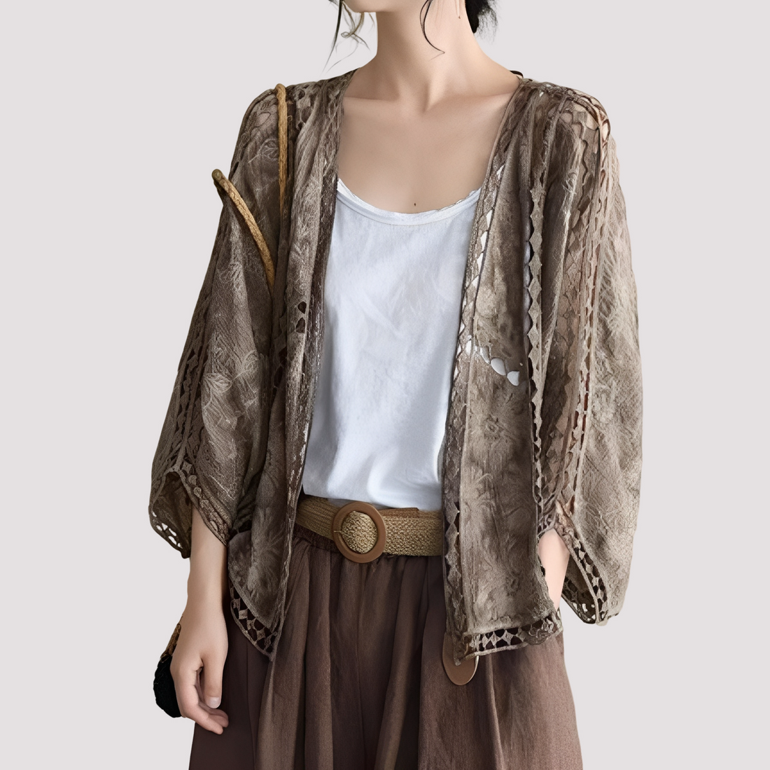 Connie - Modischer Damen Cardigan mit Cut-Out Design