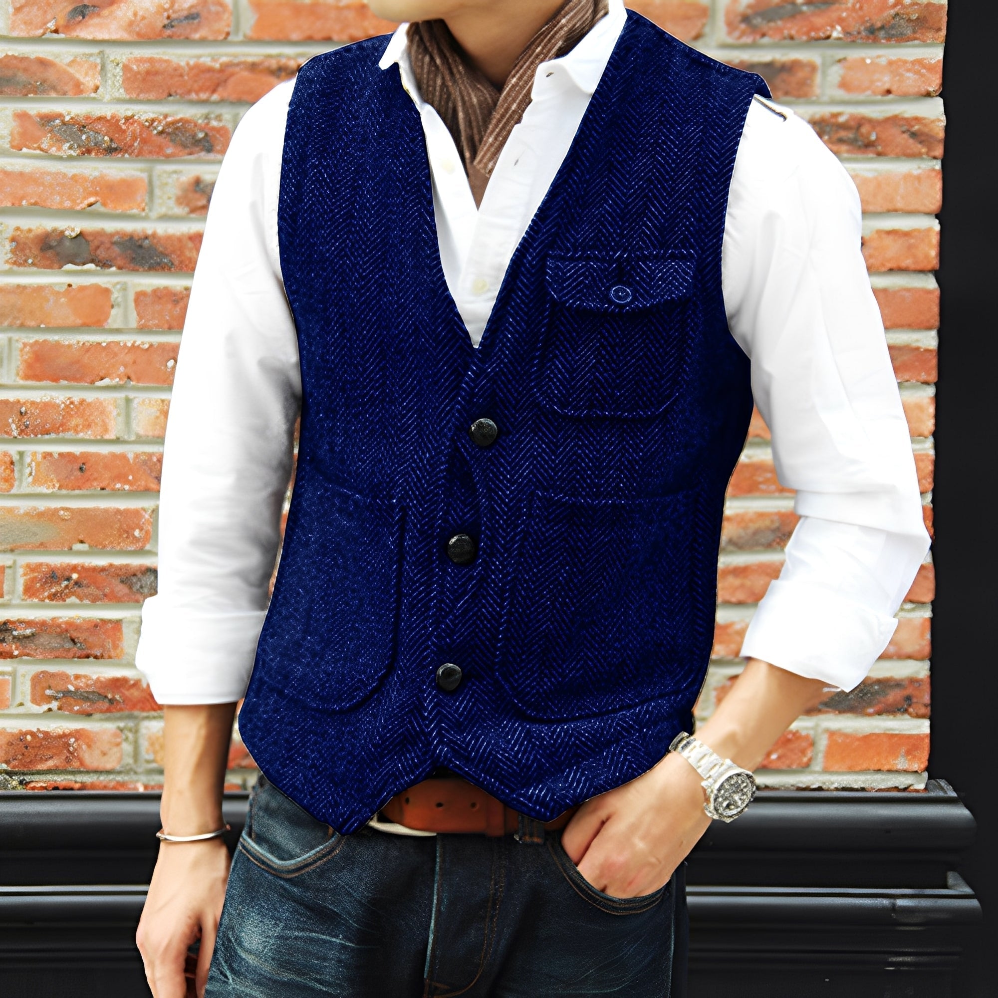 Matthew - Eleganter Tweedmantel