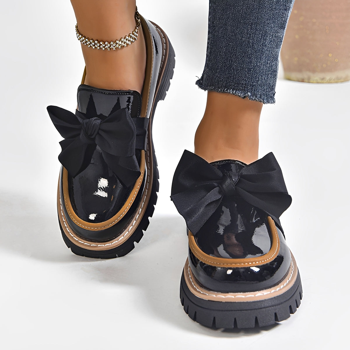 Miley - Trendige Loafer mit Schleifendetail