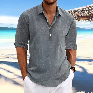 Ricky – Herren Langarmhemd – ideal für gemütliche, warme Tage