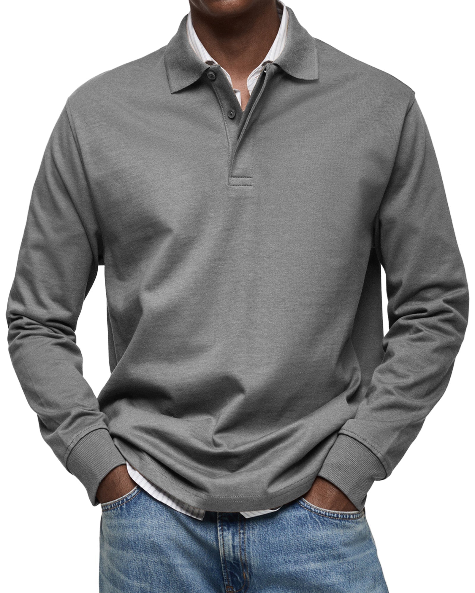 Oliver - Langarm-Poloshirt