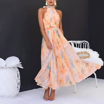 Esther – Damen-Maxikleid – für florale Wärme