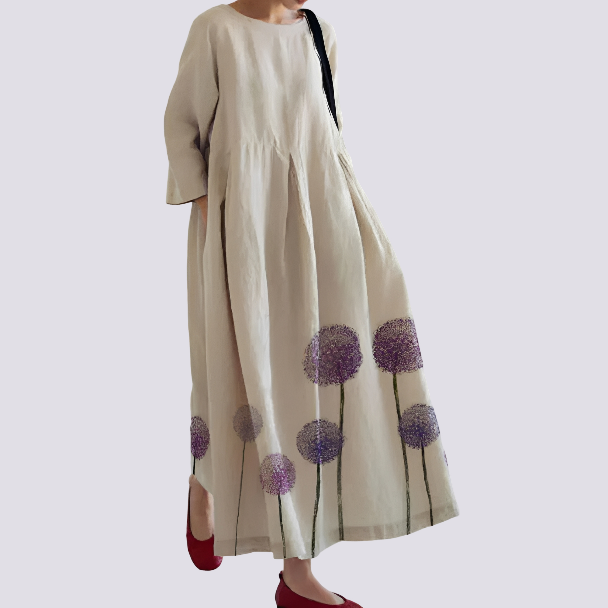 Veronica - Lockeres Damenkleid mit Taschen