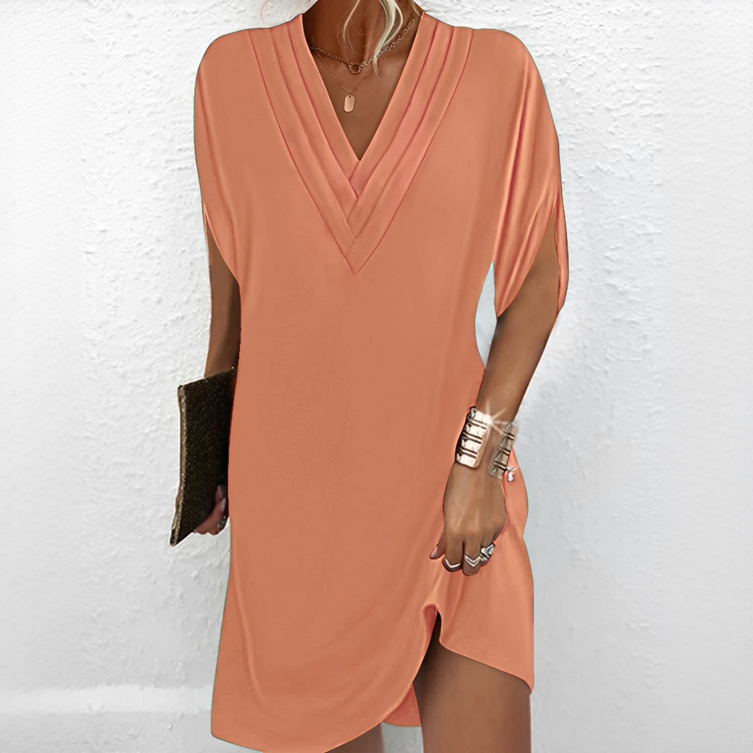 Jazlynn - Kleid mit Falten und weiten Ärmeln