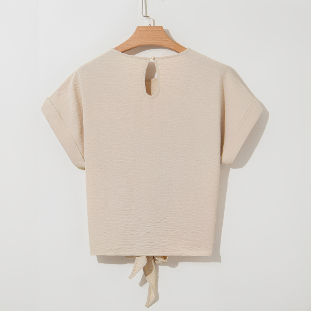 Kalea - Elegante Bluse mit kurzen Ärmeln