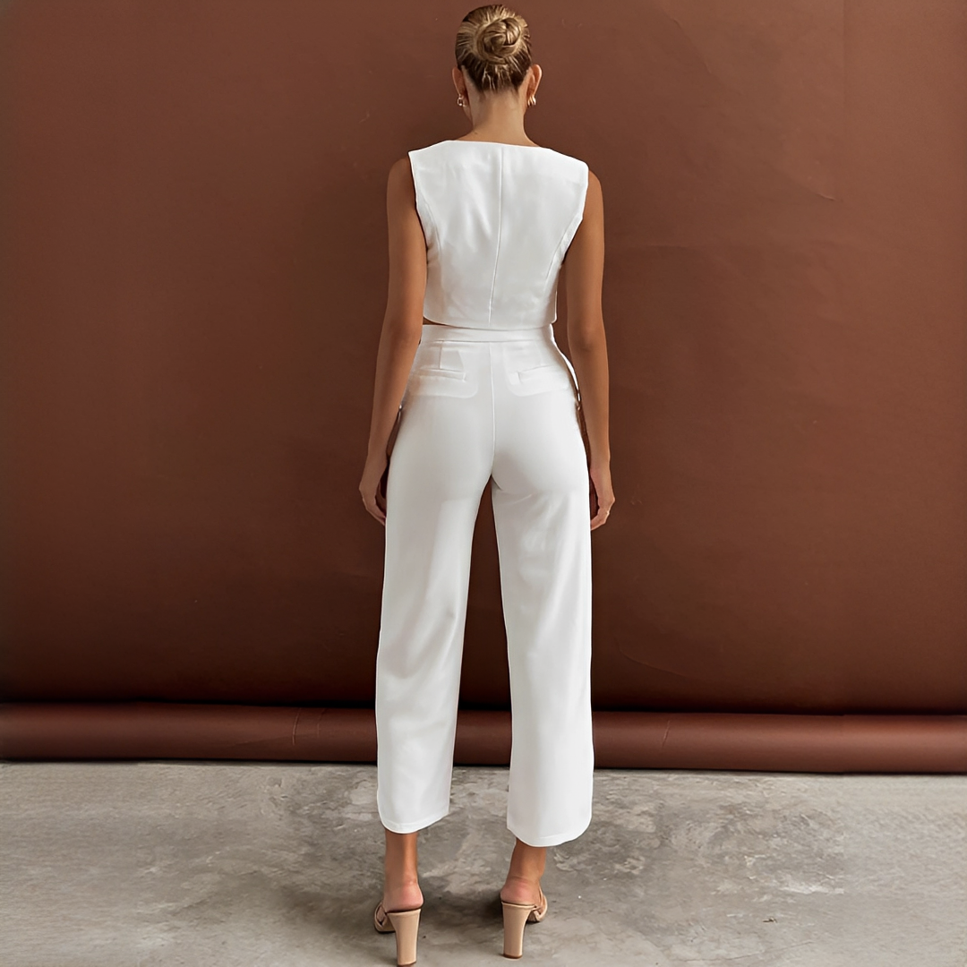 Agnes - Modisches Set aus Weste und Hose
