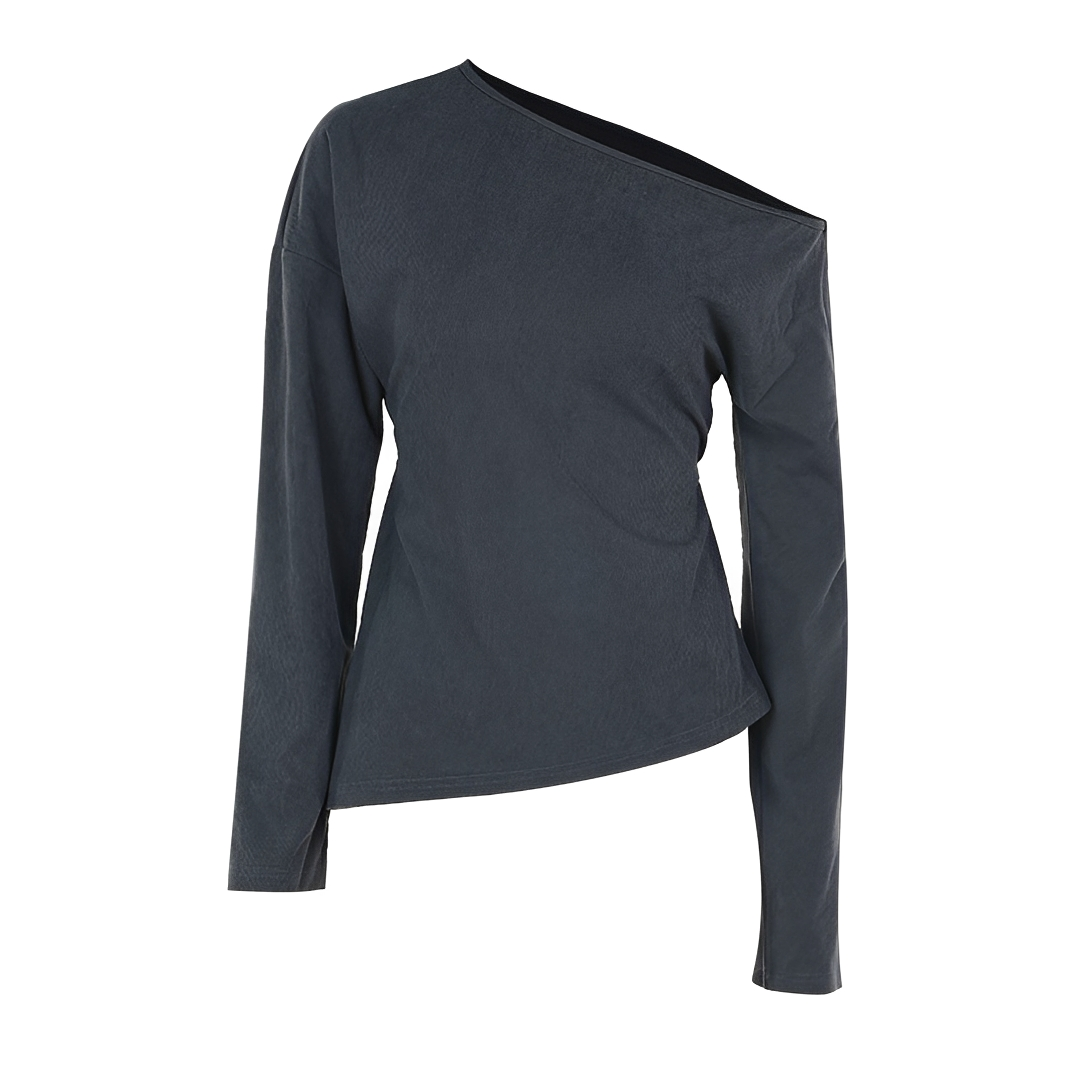 Gellie - Stilvolles Oberteil mit asymmetrischem Ausschnitt