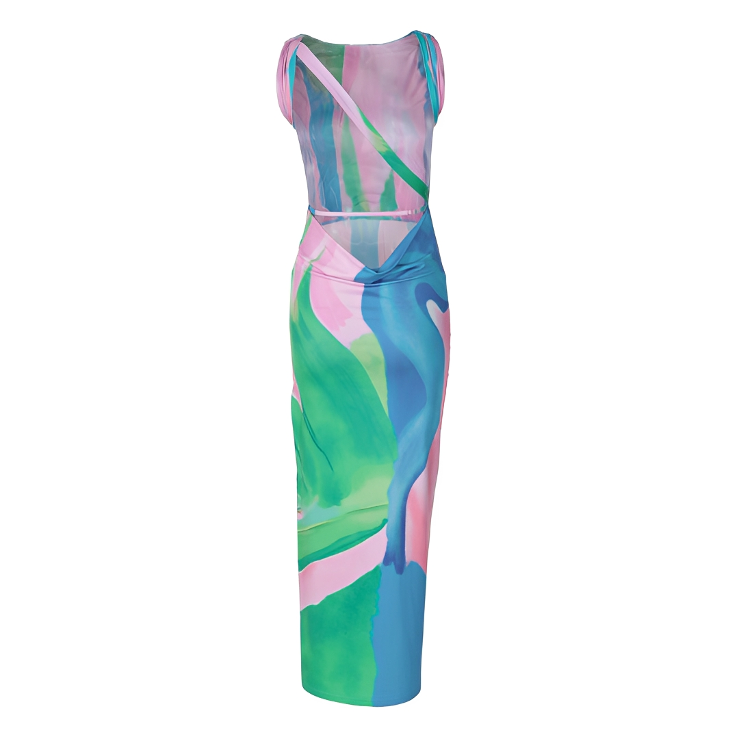 Liezel - Stilvolles Ärmelloses Maxikleid