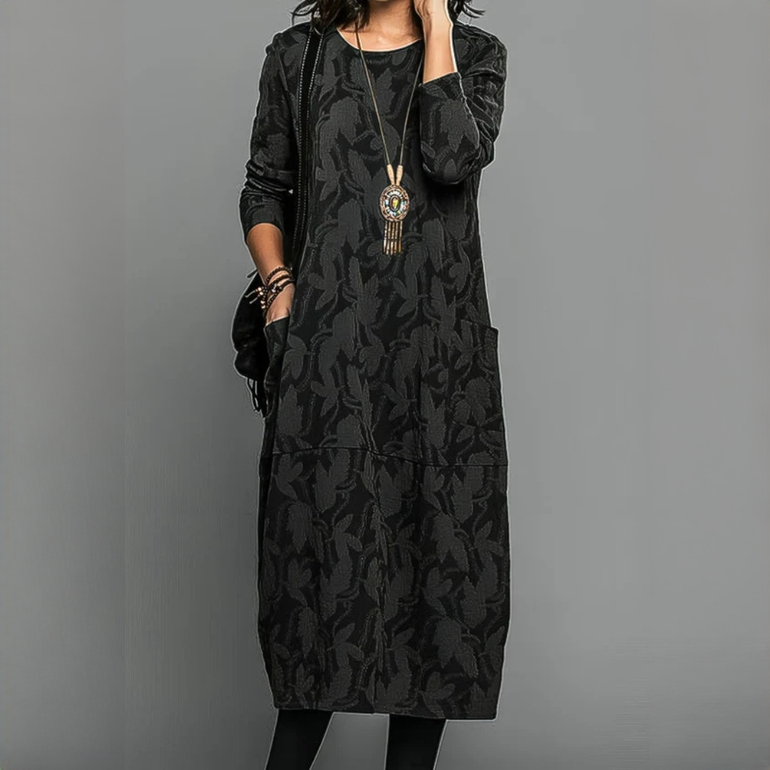 Alisha - Elegantes Langarmkleid