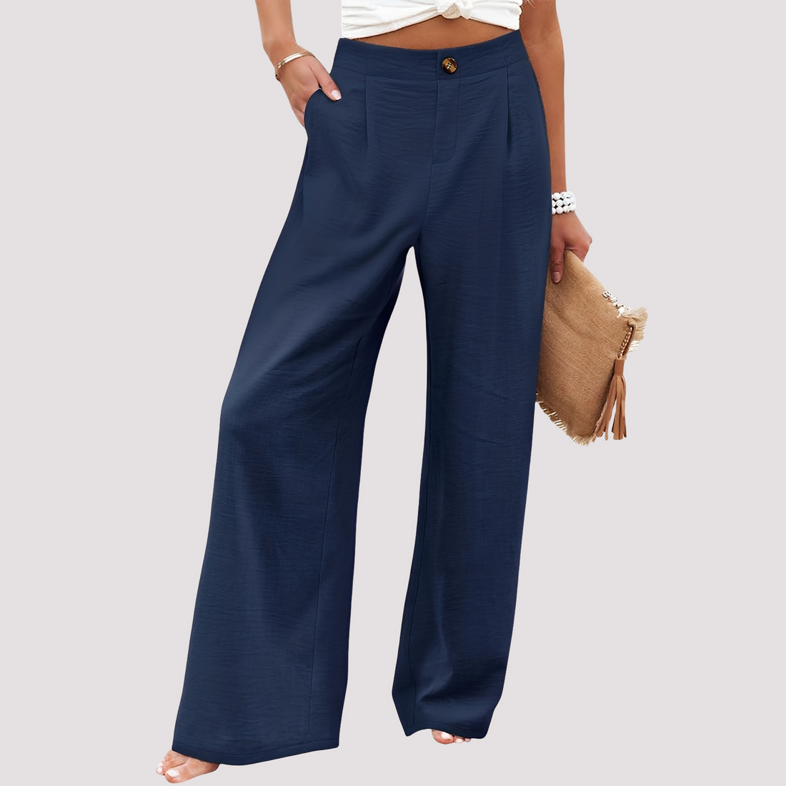 Helen - Damenhose mit weitem Bein und bequemer Passform
